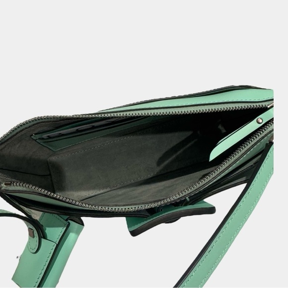 BOYY Buckle Pouchette Leather Small Clutch Shoulder Handbag Wristlet Tote NEW - Picture 9 of 11